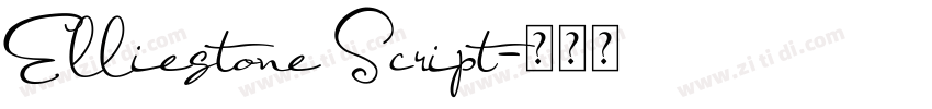 Elliestone Script字体转换 Elliestone Script字体转换